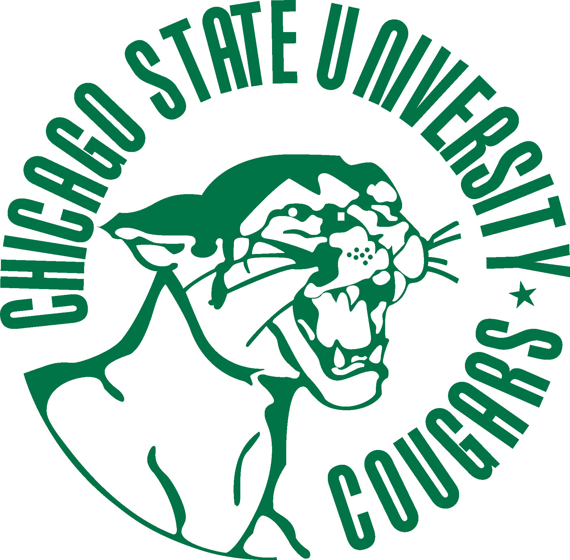 Chicago State University Cougars Logo Vector Logo